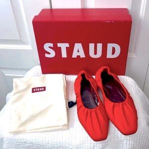 Staud SZ 8 38 Red Tuli Flats